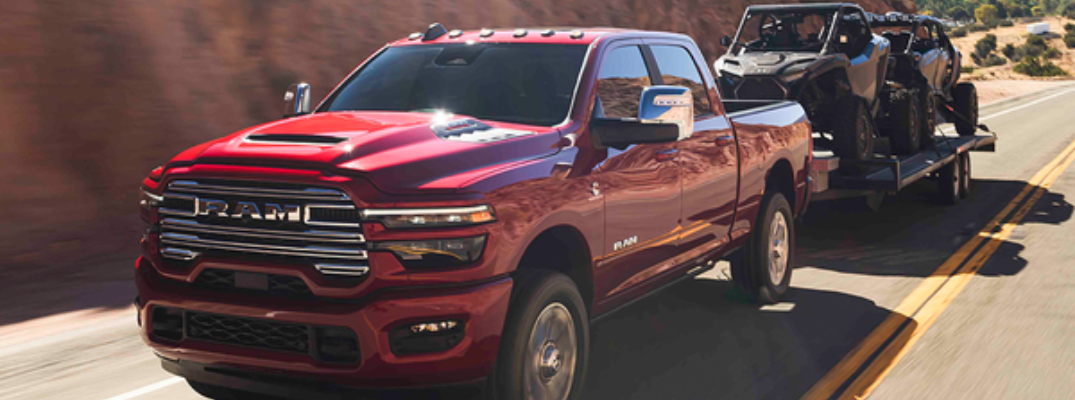 2026 Ram 2500 towing ATVs